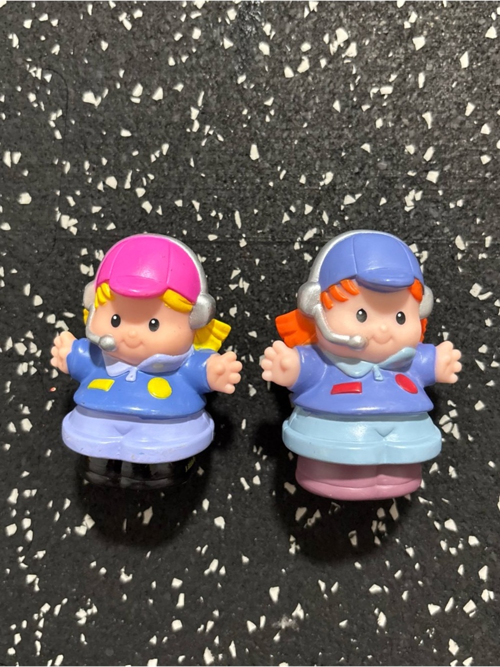 Little people Redhead And Blonde Pilot Figures Set Of 2